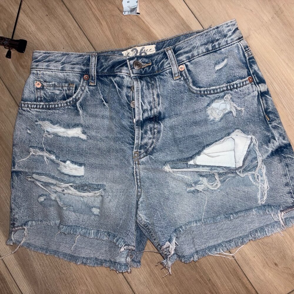 Free People Blue Jean Shorts Size 26 New With Tag